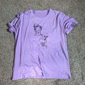 Purple Graphic T-Shirt